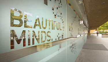 Frosted window film used to create custom look for commercial property 