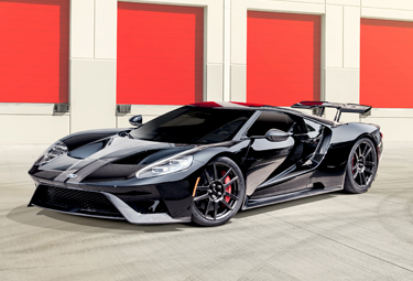 Automotive window tint on black sports car 
